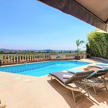 3 Bedrooms Villa Near Cannes - Pool & Jacuzzi - Sea View Mandelieu Εξωτερικό φωτογραφία