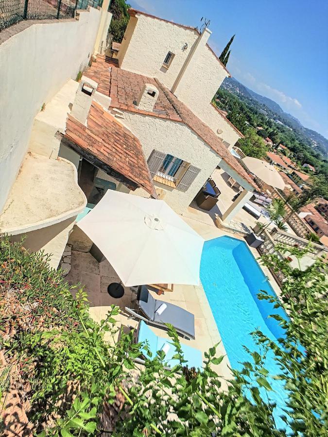 3 Bedrooms Villa Near Cannes - Pool & Jacuzzi - Sea View Mandelieu Εξωτερικό φωτογραφία