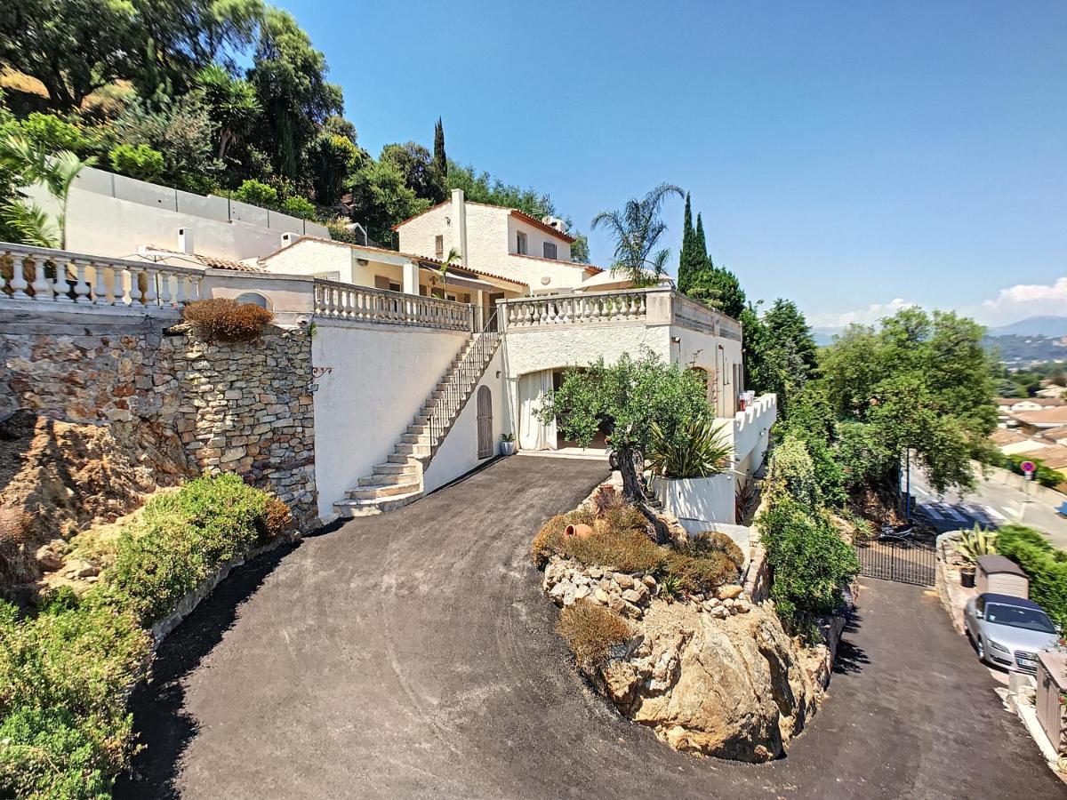 3 Bedrooms Villa Near Cannes - Pool & Jacuzzi - Sea View Mandelieu Εξωτερικό φωτογραφία