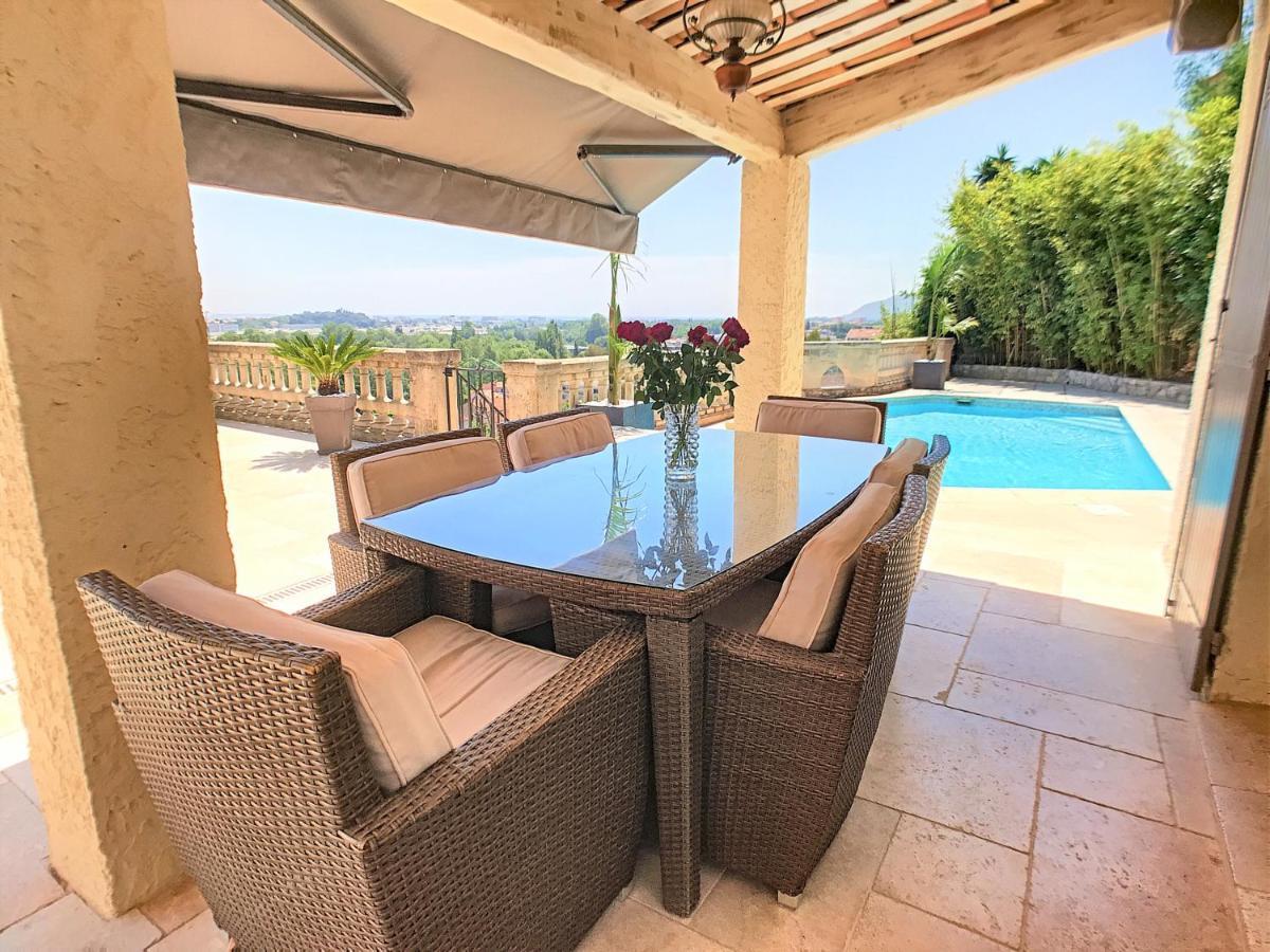 3 Bedrooms Villa Near Cannes - Pool & Jacuzzi - Sea View Mandelieu Εξωτερικό φωτογραφία