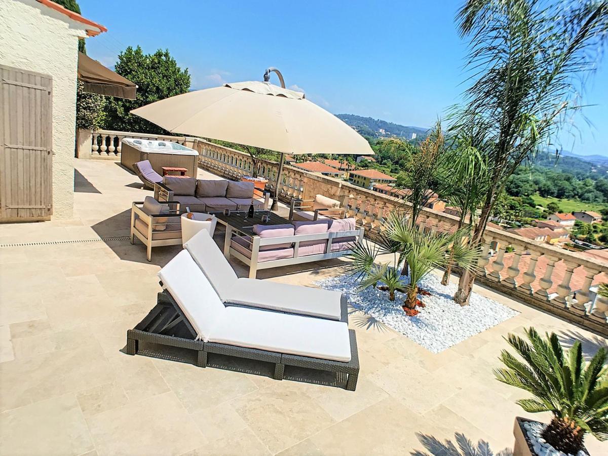 3 Bedrooms Villa Near Cannes - Pool & Jacuzzi - Sea View Mandelieu Εξωτερικό φωτογραφία